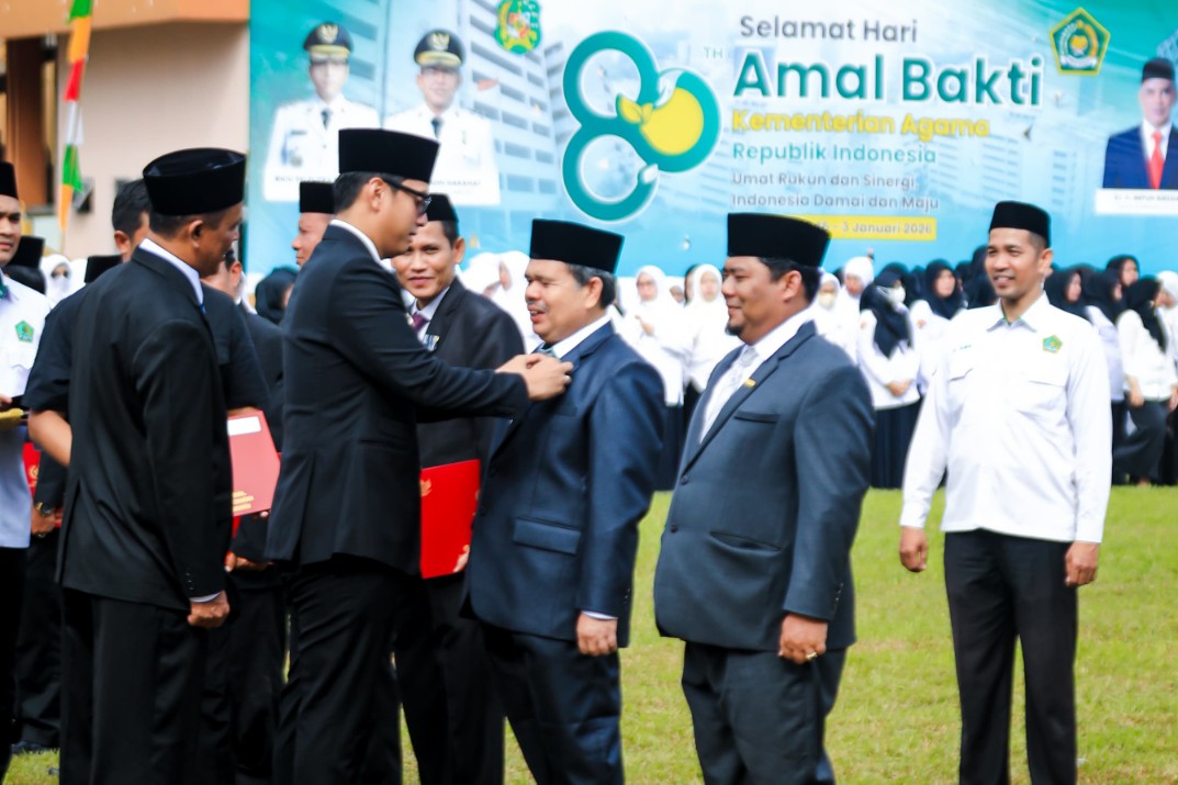 Wali Kota Medan Pimpin Upacara peringatan HAB ke-80, Momentum Memperkuat Komitmen Dalam Merawat Kerukunan dan Hadirkan Manfaat Nyata Bagi Umat