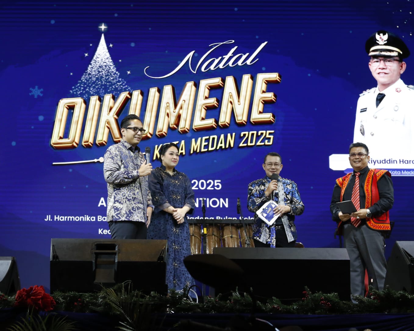 Perayaan Natal Oikumene Kota Medan 2025 Berlangsung Meriah, Rico Waas Pesankan Terus Tumbuhkan Toleransi dan Perkuat Persatuan